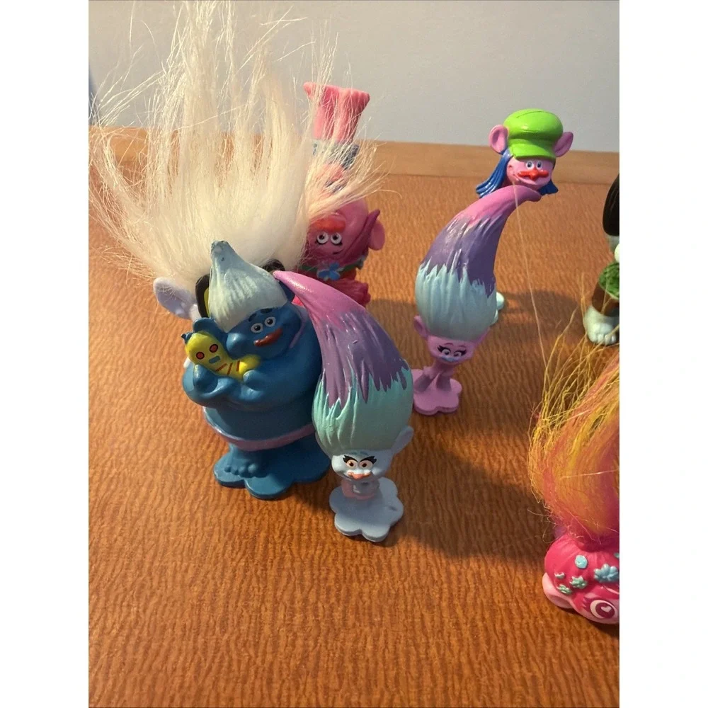 Dreamworks Trolls Figures Toy‎ Lot Of 12 Cake Toppers Toys